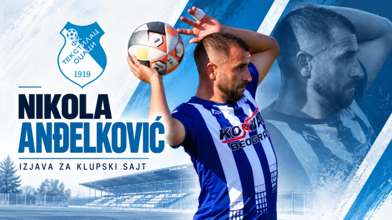 Anđelković pred Vrbas: Tekstilac želi bolje rezultate uz novog trenera